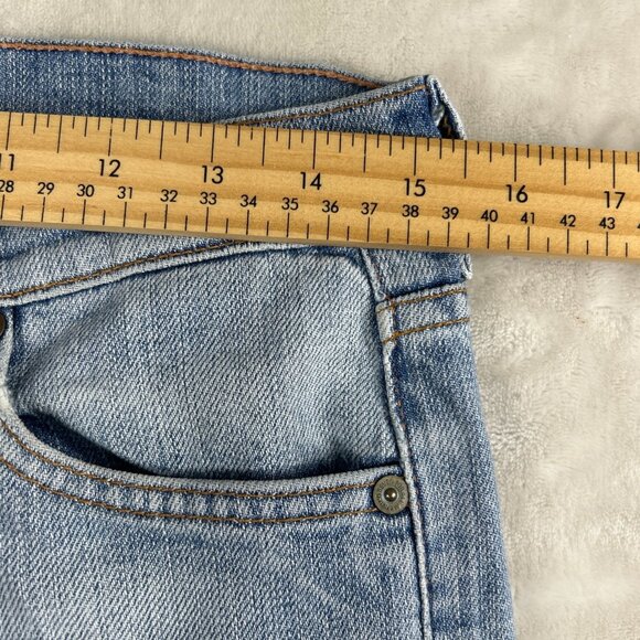 7 For All Mankind Dojo Jeans Women's High Rise Wide Flare Wide Leg Bootcut 30/33 - Picture 9 of 14